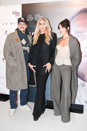 43rd Turin Film Festival 2025, Day 3 - Red carpet for the film Find your friends. Pictured: Izabel Pakzad, James Franco, Tiziana Rocca  Copyright: xManuelexMangiarottix xipa-agency.netx xD xAvanzo Mangiarottix IPA_Agency_IPA68343218