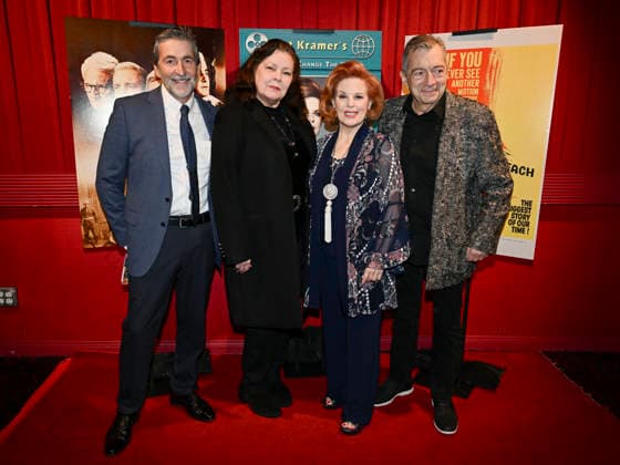 November 23, 2025, Beverly Hills, California, USA: English comedian, actor, satirist, playwright and screenwriter PETER COOK Pamela Mora, Actress, producer and activist KAT KRAMER and French-born Australian artist and film director PHILIPPE MORA attend the director Stanley Kramer Double Feature: Judgment At Nuremberg and On The Beach presented By Kat Kramer s Films That Change The World. Beverly Hills USA - ZUMAb173 20251123_aap_b173_011 Copyright: xBillyxBennightx