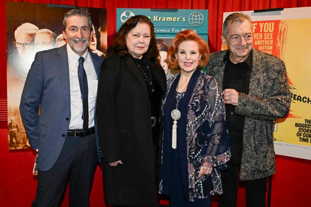 November 23, 2025, Beverly Hills, California, USA: English comedian, actor, satirist, playwright and screenwriter PETER COOK Pamela Mora, Actress, producer and activist KAT KRAMER and French-born Australian artist and film director PHILIPPE MORA attend the director Stanley Kramer Double Feature: Judgment At Nuremberg and On The Beach presented By Kat Kramer s Films That Change The World. Beverly Hills USA - ZUMAb173 20251123_aap_b173_020 Copyright: xBillyxBennightx
