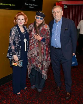 November 23, 2025, Beverly Hills, California, USA: Actress, producer and activist KAT KRAMER and producer and writer SANDRA SCHULBERG and American scholar, professor, rabbi, writer, and filmmaker MICHAEL BERENBAUM attend the director Stanley Kramer Double Feature: Judgment At Nuremberg and On The Beach presented By Kat Kramer s Films That Change The World. Beverly Hills USA - ZUMAb173 20251123_aap_b173_049 Copyright: xBillyxBennightx