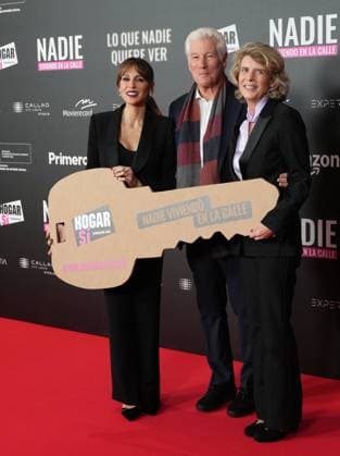 Richard Gere and Alejandra Silva at photocall for premiere documentary short film Lo que Nadie quiere ver in Madrid on Monday, 24 November 2025. Cordon Press 