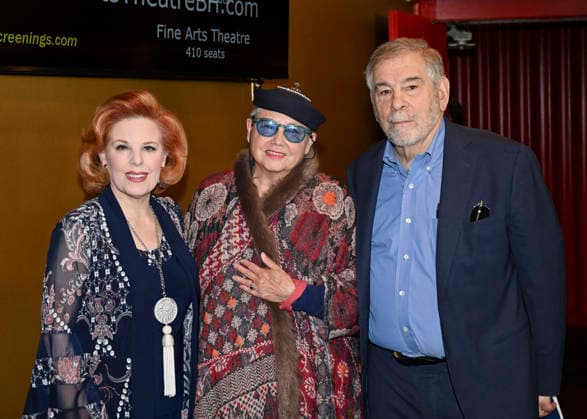 November 23, 2025, Beverly Hills, California, USA: Actress, producer and activist KAT KRAMER and producer and writer SANDRA SCHULBERG and American scholar, professor, rabbi, writer, and filmmaker MICHAEL BERENBAUM attend the director Stanley Kramer Double Feature: Judgment At Nuremberg and On The Beach presented By Kat Kramer s Films That Change The World. Beverly Hills USA - ZUMAb173 20251123_aap_b173_135 Copyright: xBillyxBennightx