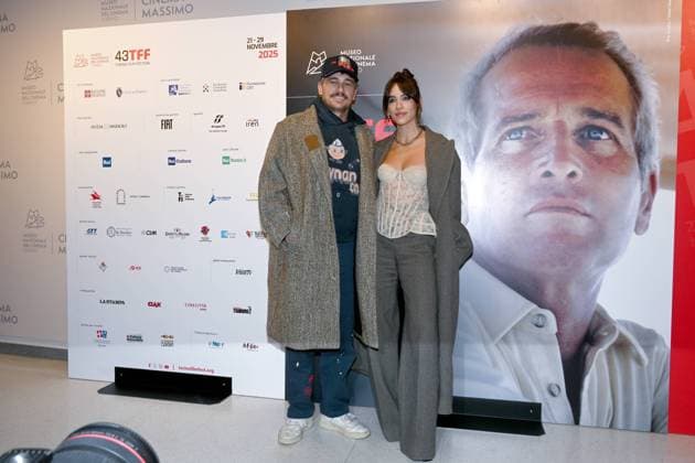 43rd Turin Film Festival 2025, Day 3 - Red carpet for the film Find Your Friends. Pictured: Izabel Pakzad, James Franco  Copyright: xMaurizioxD Avanzox xipa-agency.netx xDxAvanzo xMangiarottix IPA_Agency_IPA68346789