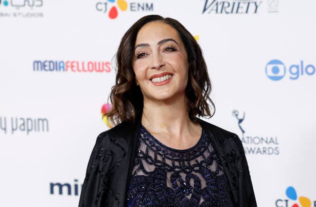 Princess Rym Ali arrives on the red carpet at the 53rd International Emmy Awards at New York Hilton Midtown in New York City on Monday, November 24, 2025.  NYP20251124212 JohnxAngelillo