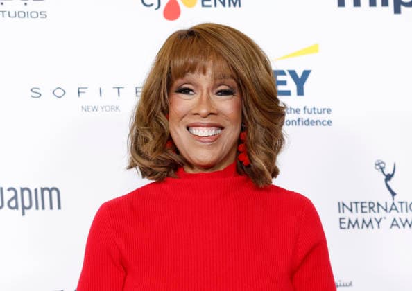 Gayle King arrives on the red carpet at the 53rd International Emmy Awards at New York Hilton Midtown in New York City on Monday, November 24, 2025.  NYP20251124233 JohnxAngelillo