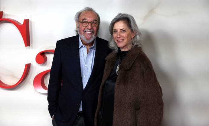 Ella McCay UK Special Screening at Picture house Central in London, UK - 24 Nov 2025 James L. Brooks and Jennifer Simchowitz attend the Ella McCay UK Special Screening at Picture house Central. London United Kingdom Copyright: xFredxDuvalx xSOPAxImagesx FD_Ella_McCay_31