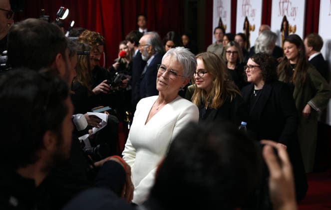 November 24, 2025, London, United Kingdom: Jamie Lee Curtis attends the Ella McCay UK Special Screening at Picture house Central. London United Kingdom - ZUMAs197 20251124_aaa_s197_173 Copyright: xFredxDuvalx