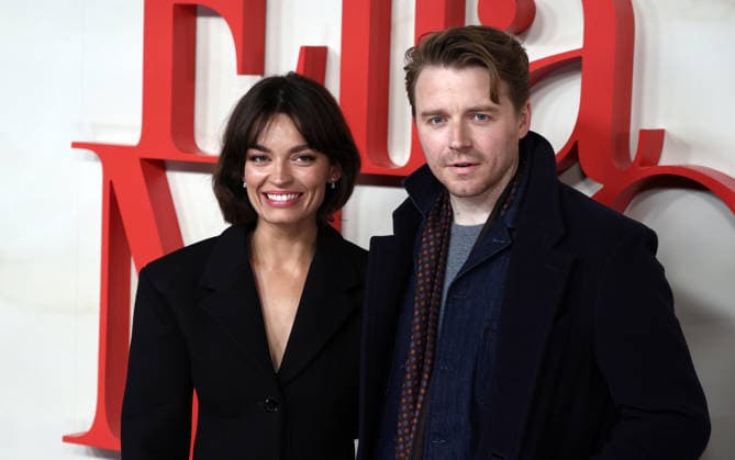 November 24, 2025, London, United Kingdom: Emma Mackey and Jack Lowden attend the Ella McCay UK Special Screening at Picture house Central. London United Kingdom - ZUMAs197 20251124_aaa_s197_175 Copyright: xFredxDuvalx