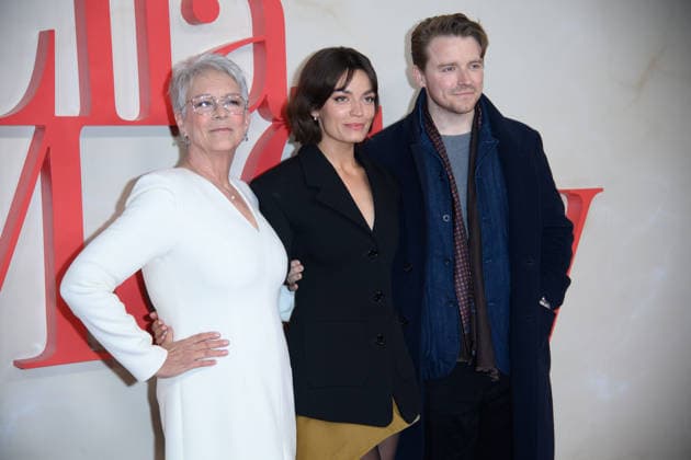 Ella McCay UK Special Screening Arrivals at Picturehouse Central, London, UK - 24 November 2025 (L-R) - Jamie Lee Curtis, Emma Mackey, Jack Lowden attends The Ella McCay UK Special Screening at Picturehouse Central, London, England, UK on Monday 24 November, 2025., Credit:Justin Ng Avalon UK, England, London, Picturehouse Central  Copyright: xJustinxNgx xAvalonx 1054455556