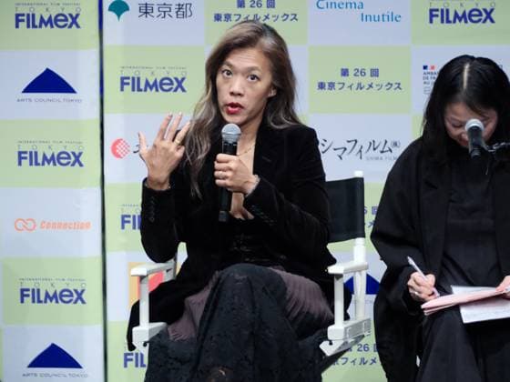 TOKYO, JAPN - NOVEMBER 24: Director Shih-Ching Tsou (L1) attends the screening of film Left-Handed Girl during the 26th Tokyo FILMeX International Film Festival on November 24, 2025 in Tokyo, Japan.  Copyright: xVCGx 111605789688