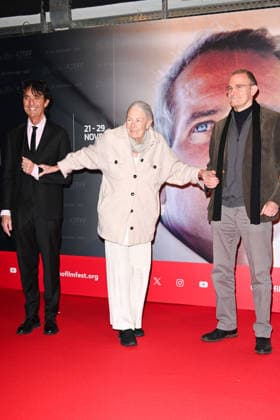 43 Turin Film Festival 2025, Day 4 - Photocall Vanessa Redgrave Star of the Mole In the photo: Vanessa Redgrave, Carlo Gabriel Nero, Giulio Base  Copyright: xManuelexMangiarottix xipa-agency.netx xDxAvanzo Mangiarottix IPA_Agency_IPA68361968