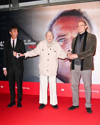 43 Turin Film Festival 2025, Day 4 - Photocall Vanessa Redgrave Star of the Mole In the photo: Vanessa Redgrave, Carlo Gabriel Nero, Giulio Base  Copyright: xManuelexMangiarottix xipa-agency.netx xDxAvanzo Mangiarottix IPA_Agency_IPA68361969