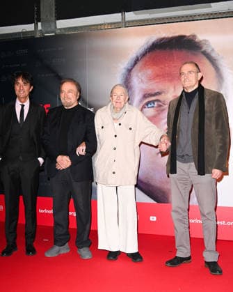 43 Turin Film Festival 2025, Day 4 - Photocall Vanessa Redgrave Star of the Mole In the photo: Vanessa Redgrave, Franco Nero, Carlo Gabriel Nero, Giulio Base  Copyright: xManuelexMangiarottix xipa-agency.netx xDxAvanzo Mangiarottix IPA_Agency_IPA68361972