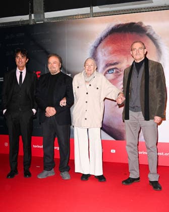 43 Turin Film Festival 2025, Day 4 - Photocall Vanessa Redgrave Star of the Mole In the photo: Vanessa Redgrave, Franco Nero, Carlo Gabriel Nero, Giulio Base  Copyright: xManuelexMangiarottix xipa-agency.netx xDxAvanzo Mangiarottix IPA_Agency_IPA68361986