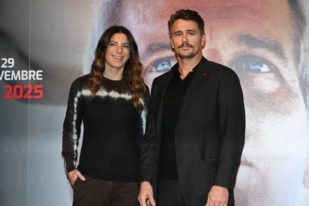 43rd Turin Film Festival 2025, Day 4 - Photocall 127 Hours. Pictured: Elisa Giordano, James Franco  Copyright: xMaurizioxD Avanzox xipa-agency.netx xDxAvanzo xMangiarottix IPA_Agency_IPA68362221
