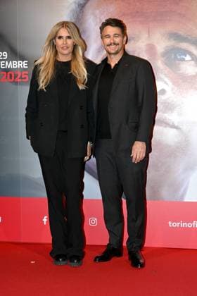 43rd Turin Film Festival 2025, Day 4 - Photocall 127 Hours. Pictured: Tiziana Rocca, James Franco  Copyright: xMaurizioxD Avanzox xipa-agency.netx xDxAvanzo xMangiarottix IPA_Agency_IPA68362222