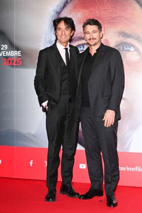 43rd Turin Film Festival 2025, Day 4 - Photocall 127 Hours Pictured: James Franco, Giulio Base  Copyright: xManuelexMangiarottix xipa-agency.netx xDxAvanzo Mangiarottix IPA_Agency_IPA68362894