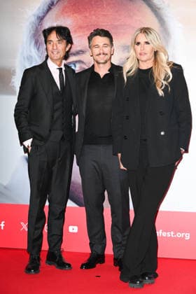 43rd Turin Film Festival 2025, Day 4 - Photocall 127 Hours Pictured: James Franco, Tiziana Rocca, Giulio Base  Copyright: xManuelexMangiarottix xipa-agency.netx xDxAvanzo Mangiarottix IPA_Agency_IPA68362900
