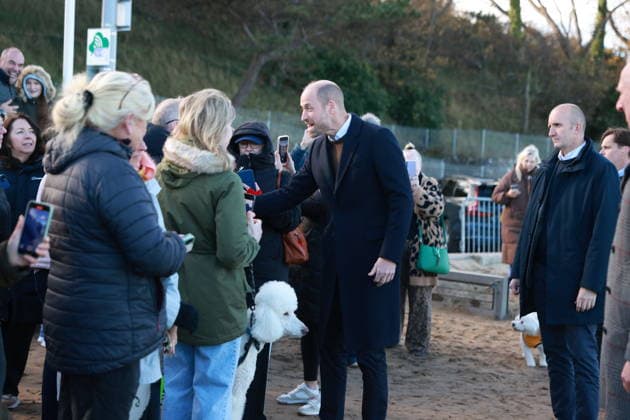 William Prince of Wales William Prince of Wales on a beach walk with young people who are part of the Marine Conservation Society™s Youth Ocean Network., Credit:Avalon.red Avalon UK, Colwyn Bay Wales  Copyright: xAvalon.redx xAvalonx 1054549360