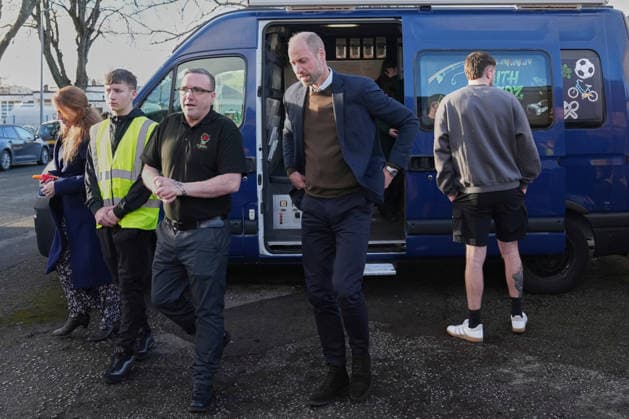 . 25 11 2025. Colwyn Bay, United Kingdom. Prince William during a visit to YouthShedz in Colwyn Bay, North Wales, United Kingdom.  xPoolx xi-Imagesx IIM-26407-0012