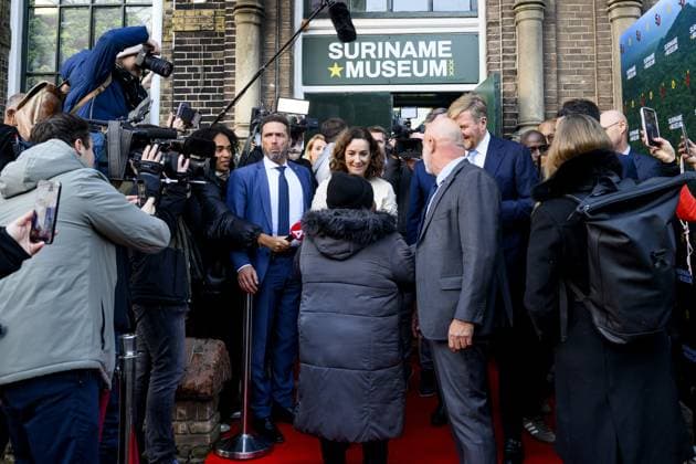 Amsterdam, The Netherlands, 2025-11-25 14:58:37 AMSTERDAM, 25-11-2025, Suriname Museum. King Willem-Alexander opens the Suriname Museum in Amsterdam on the 50th anniversary of the Republic of Suriname. The Suriname Museum is an initiative of the Our Suriname Association, which aims to bring together knowledge about Suriname s history, society, and culture in a central location. PHOTO: NLBeeld Patrick van Emst Credit: NL Beeld Patrick van Emst  Copyright: xx x