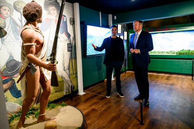 25-11-2025 Amsterdam King Willem-Alexander attend the opening of the Suriname Museum in Amsterdam, marking the fiftieth anniversary of the Republic of Suriname. Â  Copyright: xPPEx