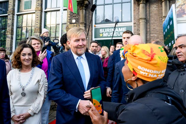 25-11-2025 Amsterdam King Willem-Alexander attend the opening of the Suriname Museum in Amsterdam, marking the fiftieth anniversary of the Republic of Suriname. Â  Copyright: xPPEx