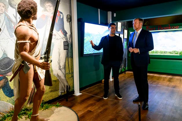 25-11-2025 Amsterdam King Willem-Alexander attend the opening of the Suriname Museum in Amsterdam, marking the fiftieth anniversary of the Republic of Suriname. Â  Copyright: xPPEx