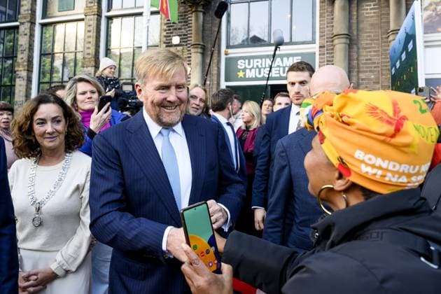 Amsterdam, The Netherlands, 2025-11-25 14:59:27 AMSTERDAM, 25-11-2025, Suriname Museum. King Willem-Alexander opens the Suriname Museum in Amsterdam on the 50th anniversary of the Republic of Suriname. The Suriname Museum is an initiative of the Our Suriname Association, which aims to bring together knowledge about Suriname s history, society, and culture in a central location. PHOTO: NLBeeld Patrick van Emst Credit: NL Beeld Patrick van Emst  Copyright: xx x