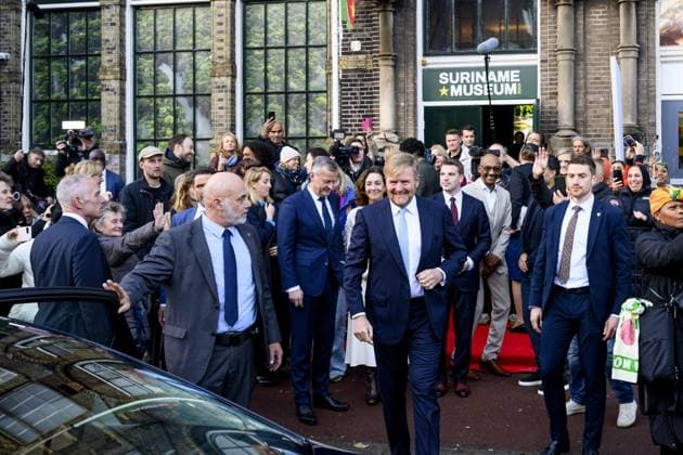 Amsterdam, The Netherlands, 2025-11-25 14:59:42 AMSTERDAM, 25-11-2025, Suriname Museum. King Willem-Alexander opens the Suriname Museum in Amsterdam on the 50th anniversary of the Republic of Suriname. The Suriname Museum is an initiative of the Our Suriname Association, which aims to bring together knowledge about Suriname s history, society, and culture in a central location. PHOTO: NLBeeld Patrick van Emst Credit: NL Beeld Patrick van Emst  Copyright: xx x