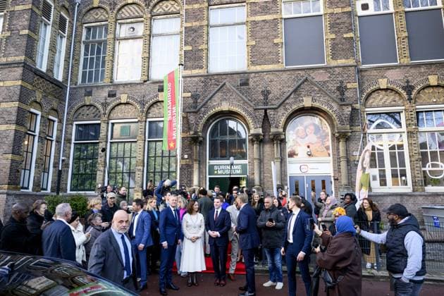 Amsterdam, The Netherlands, 2025-11-25 14:59:36 AMSTERDAM, 25-11-2025, Suriname Museum. King Willem-Alexander opens the Suriname Museum in Amsterdam on the 50th anniversary of the Republic of Suriname. The Suriname Museum is an initiative of the Our Suriname Association, which aims to bring together knowledge about Suriname s history, society, and culture in a central location. PHOTO: NLBeeld Patrick van Emst Credit: NL Beeld Patrick van Emst  Copyright: xx x