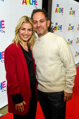 ABB Susan Sideropoulos and her husband Jakob Shtizberg as guests at the celebration of 30 years of Die Arche on 25 11 2025 in Berlin The association Die Arche Christliches Kinder und Jugendwerk e V the association was founded in 1995 in Berlin Hellersdorf, which is committed to combating child poverty in Germany Berlin Germany