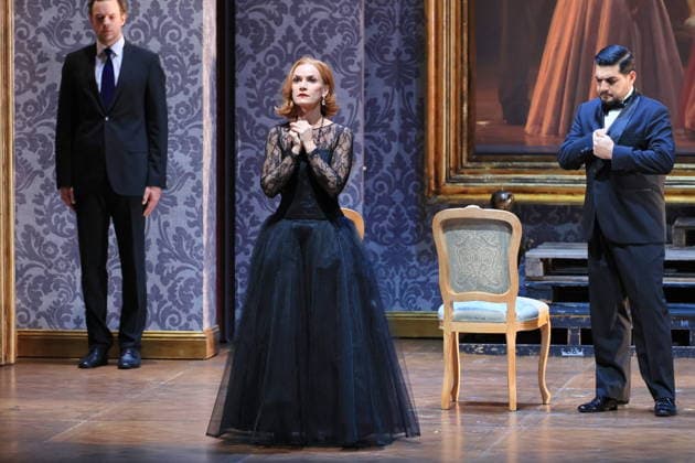 25 11 2025, Fedora, Vida Miknevi i t as Princess Fedora Romazov, Deutsche Oper Berlin, Berlin, premiere on 27 11 2025, directed by Christof Loy, Berlin Germany, Germany