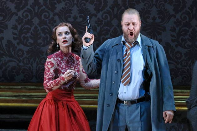 25 11 2025, Fedora, Vida Miknevi i t as Princess Fedora Romazov, Deutsche Oper Berlin, Berlin, premiere on 27 11 2025, directed by Christof Loy, Berlin Germany, Germany