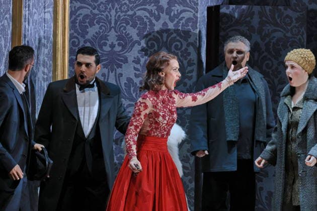 25 11 2025, Fedora, Vida Miknevi i t as Princess Fedora Romazov, Deutsche Oper Berlin, Berlin, premiere on 27 11 2025, directed by Christof Loy, Berlin Germany, Germany