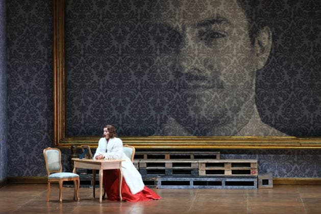25 11 2025, Fedora, Vida Miknevi i t as Princess Fedora Romazov, Deutsche Oper Berlin, Berlin, premiere on 27 11 2025, directed by Christof Loy, Berlin Germany, Germany
