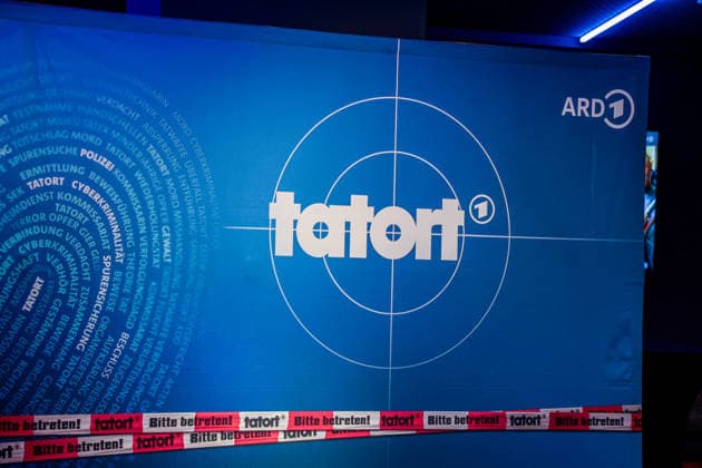 Premiere Münster Tatort Press event for the premiere of the new Münster Tatort Die Erfindung des Rades The broadcast is on December 7 on ARD and the ARD Mediathek Logo of the crime series Tatort Münster, North Rhine-Westphalia, DEU, Germany, 25 11 2025