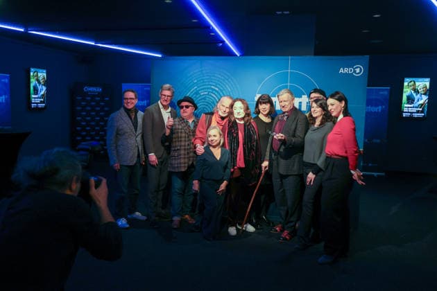Premiere Münster Tatort Press event for the premiere of the new Münster Tatort Die Erfindung des Rades The broadcast is on December 7 on Ersten and the ARD Mediathek with Axel Prahl, as Frank Thiel and Mechthild Großmann, as Wilhelmine Klemm, Claus D Clausnitzer, as Herbert Vaddern Thiel, Björn Meye