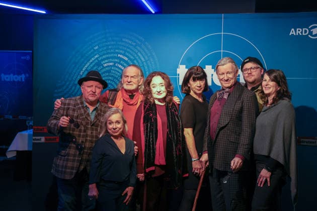 Premiere Münster Tatort Press event for the premiere of the new Münster Tatort Die Erfindung des Rades The broadcast is on December 7 on Ersten and the ARD Mediathek with Axel Prahl, as Frank Thiel and Mechthild Großmann, as Wilhelmine Klemm, Claus D Clausnitzer, as Herbert Vaddern Thiel, Björn Meye