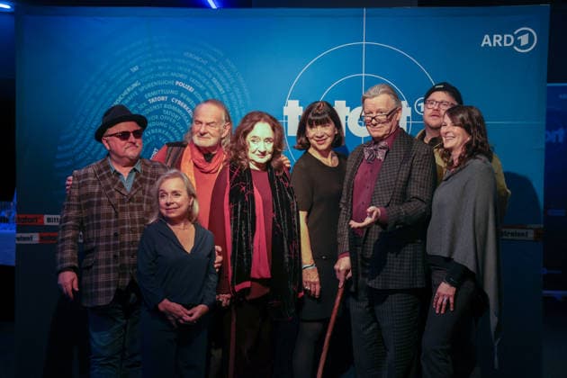Premiere Münster Tatort Press event for the premiere of the new Münster Tatort Die Erfindung des Rades The broadcast is on December 7 on Ersten and the ARD Mediathek with Axel Prahl, as Frank Thiel and Mechthild Großmann, as Wilhelmine Klemm, Claus D Clausnitzer, as Herbert Vaddern Thiel, Björn Meye