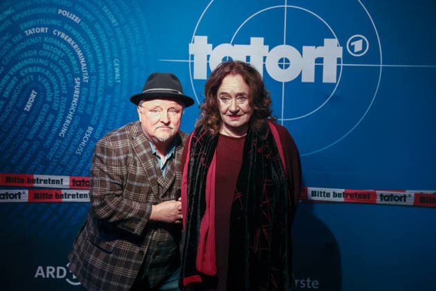 Premiere Münster Tatort Press event for the premiere of the new Münster Tatort Die Erfindung des Rades The broadcast is on December 7 on ARD and the ARD Mediathek Axel Prahl, as Frank Thiel and Mechthild Großmann, as Wilhelmine Klemm Thiel Münster, North Rhine-Westphalia, DEU, Germany, 25 11 2025