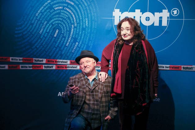 Premiere Münster Tatort Press event for the premiere of the new Münster Tatort Die Erfindung des Rades The broadcast is on December 7 on ARD and the ARD Mediathek Axel Prahl, as Frank Thiel and Mechthild Großmann, as Wilhelmine Klemm Thiel Münster, North Rhine-Westphalia, DEU, Germany, 25 11 2025