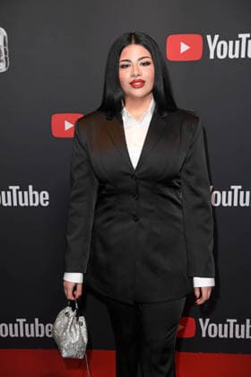 Lune on the red carpet at the YOUTUBE MUSIC AWARD DINNER at Grill Royal in Berlin on 25 11 2025