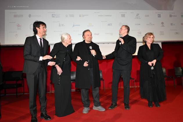 43rd Turin Film Festival 2025, Day 4 - Mole Stars Award to Vanessa Redgrave. In the photo: Franco Nero, Vanessa Redgrave Franco Nero, Vanessa Redgrave  Copyright: xMaurizioxD Avanzox xipa-agency.netx xDxAvanzo Mangiarottix IPA_Agency_IPA68381604