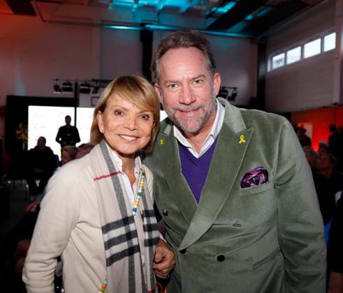 Uschi Glas, Michael Simon de Normier at the celebration of 30 years of Die Arche in Berlin