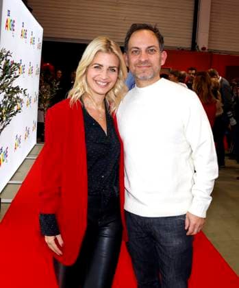 Susan Sideropoulos and her husband Jakob Shtizberg at the celebration of 30 years of Die Arche in Berlin