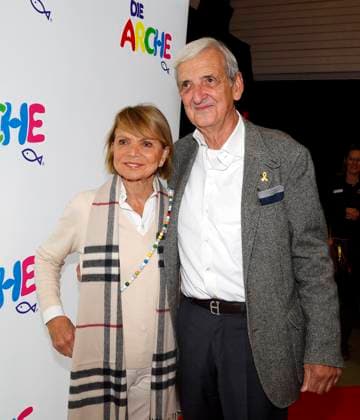 Dieter Hermann with his wife Uschi Glas at the celebration of 30 years of Die Arche in Berlin