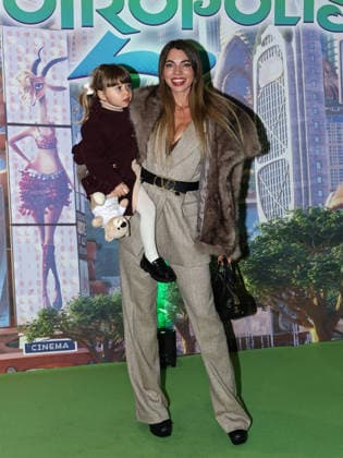 Rome, The Space Moderno cinema, premiere of the animated film Zootropolis 2. Pictured: Margherita Molinari with her daughter Bianca Sveva.  Copyright: xMarcoxProvvisionatox xipa-agency.netx xLandi Provvisionatox IPA_Agency_IPA68386476