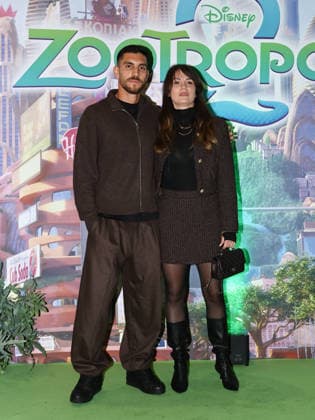 Rome, The Space Moderno cinema, premiere of the animated film Zootopia 2. Pictured: Lorenzo Pellegrini with his wife Veronica Martinelli.  Copyright: xMarcoxProvvisionatox xipa-agency.netx xLandi Provvisionatox IPA_Agency_IPA68386605