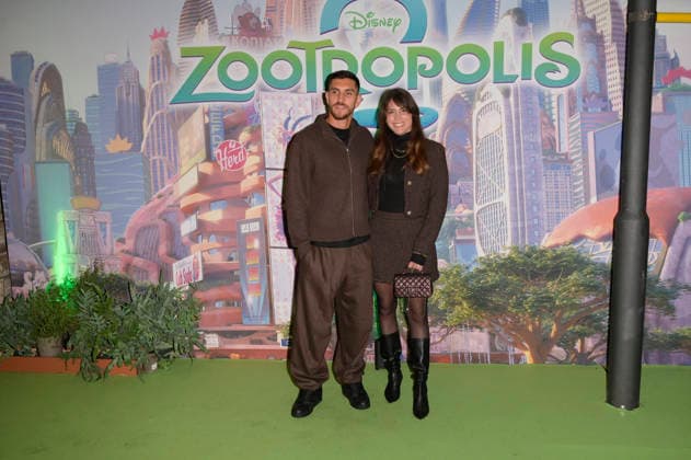 November 25, 2025, Rome, Italy: Lorenzo Pellegrini (l) and Veronica Martinelli (r) attend the Disney movie premiere Zootropolis 2 green carpet at The Space Cinema Moderno. Rome Italy - ZUMAs197 20251125_aaa_s197_243 Copyright: xMarioxCartellix